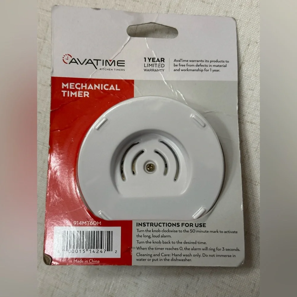 Cavatime White Mechanical Timer